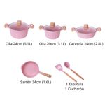 Juego-de-Ollas-Valeska-de-Granito-Super-7-2-Utensilios-Rosa