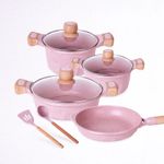 Juego-de-Ollas-Valeska-de-Granito-Super-7-2-Utensilios-Rosa