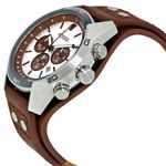 Reloj-Fossil-Coachman-CH2565-Fecha-Cronometro-Correa-De-Cuero-Marron