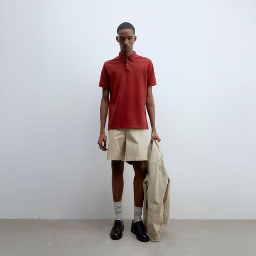 Polo Hombre Sfera Pique Rojo