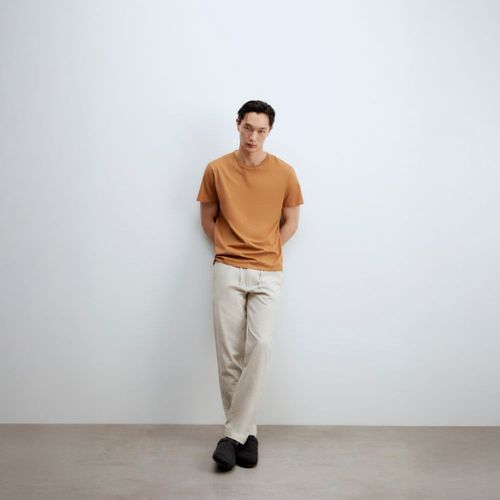 Polo Hombre Sfera Lisa Marrón
