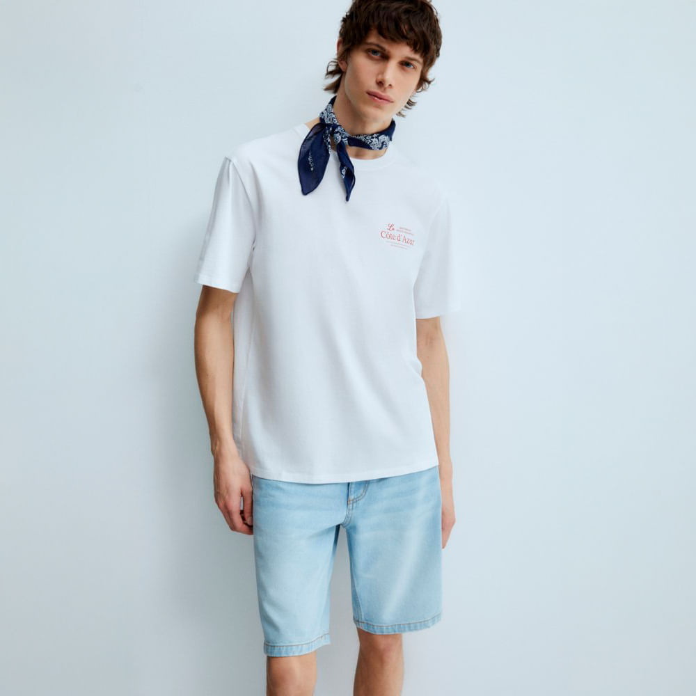 Polo Hombre Sfera La Cote D,Azur Blanco Shopstar