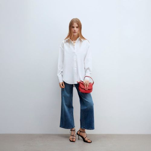 Blusa Mujer Sfera Camisera Básica Blanco