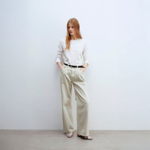Polo Mujer Sfera Bordada Plumetti Blanco