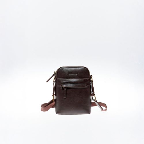 Morral Hombre Sfera Pequero Imi Piel Marrón