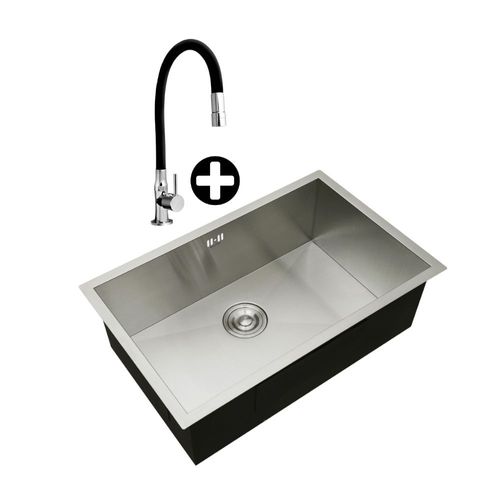 COMBO Lavadero Vesubio 68X43cm Record + Llave de lavadero Bar Negro Bali Vainsa