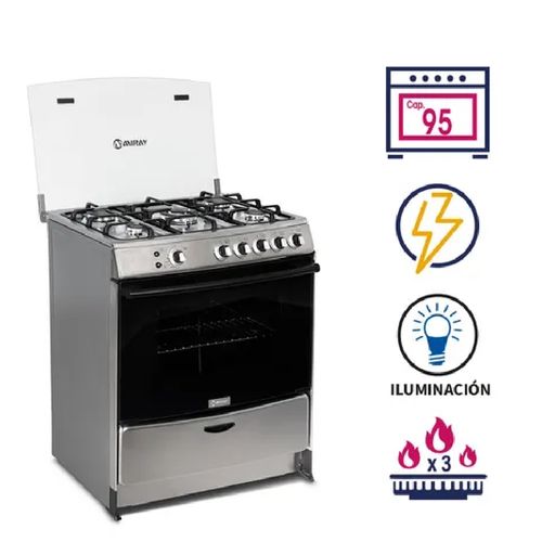 Cocina a GLP Miray MENTA PLUS con 5 Hornillas- 124894