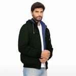 Casaca-Hombre-Reversible-Capucha-Desmontable-Azul-con-Verde-Oscuro