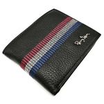 Billetera-para-hombre-de-Cuero-Negro-Con-3-Franjas-Perry-Jhan