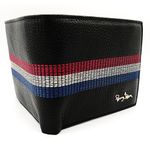 Billetera-para-hombre-de-Cuero-Negro-Con-3-Franjas-Perry-Jhan