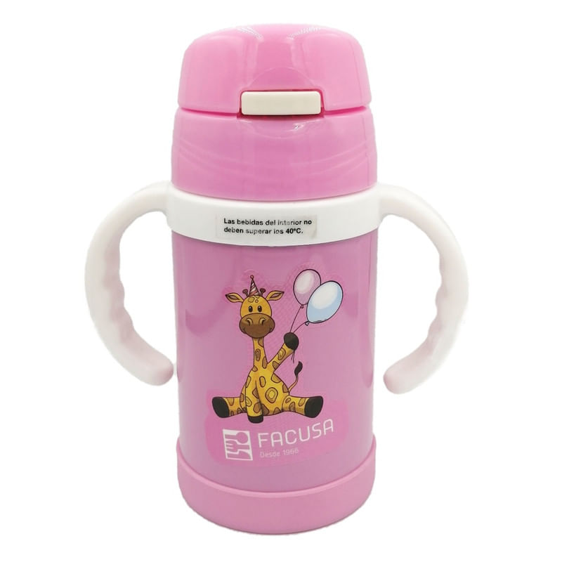 Tomatodo-Baby-Zoo-Rosado-de-Acero-de-250-ml-Facusa