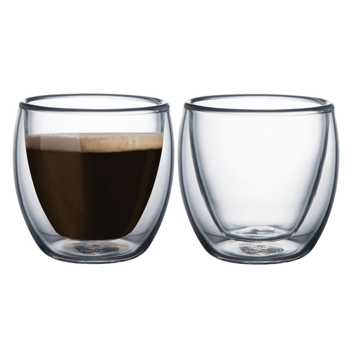 Jgo x2 tazas para café 110ml Doble Vidrio Tramontina