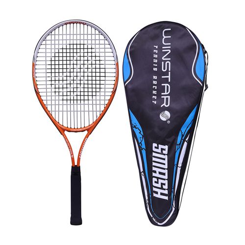 RAQUETA PARA TENIS DE ALUMINIO 27" SMASH EMPUÑADURA 4 3/8 WINSTAR NARANJA
