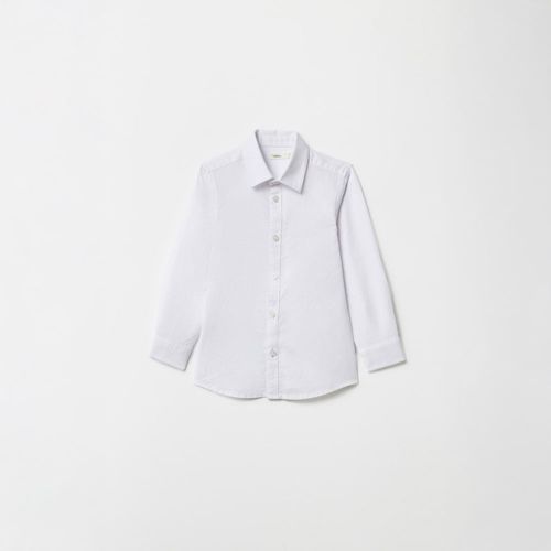 Camisa Niño Sfera Camisa Oxford Lisa Blanco