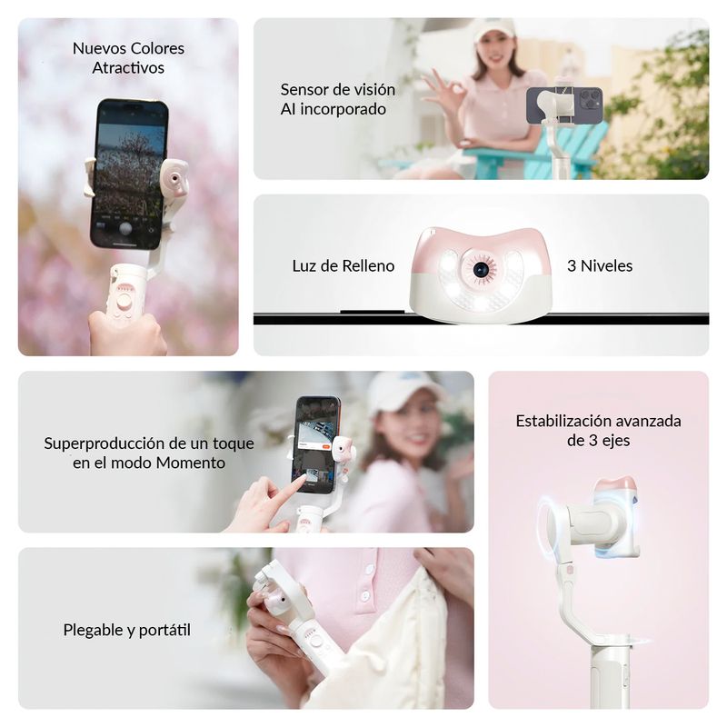 Estabilizador-Gimbal-Hohem-iSteady-V2S-con-Luz-de-Relleno-Blanco