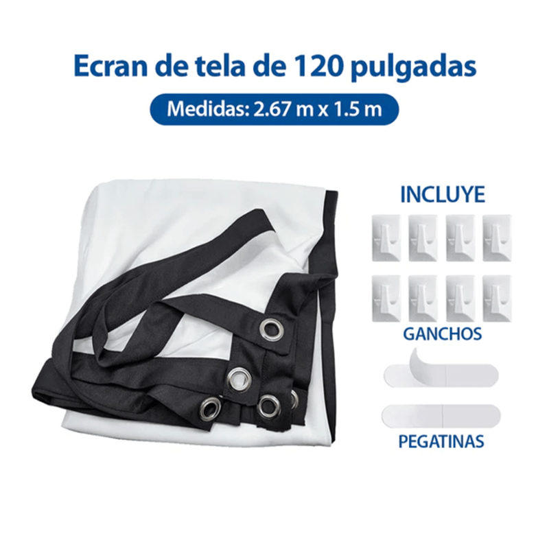 Pantalla-para-Proyector-Ecran-120-Pulgadas-de-Tela