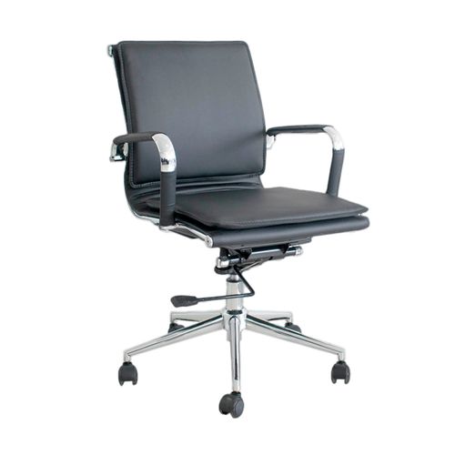 Silla Giratoria De Cuero Alemania Gerente Negro Ofideas