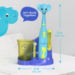 Set-Cepillo-de-Dientes-Electrico-para-niño-Brusheez---Ollie-el-Elefante