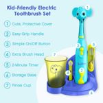 Set-Cepillo-de-Dientes-Electrico-para-niño-Brusheez---Ollie-el-Elefante