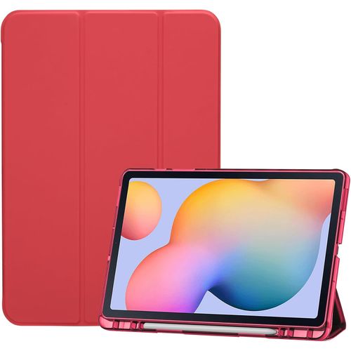 Funda Para Samsung Galaxy Tab S6 Lite 10.4 2022 / 2024 Con Portalápiz - ROJO