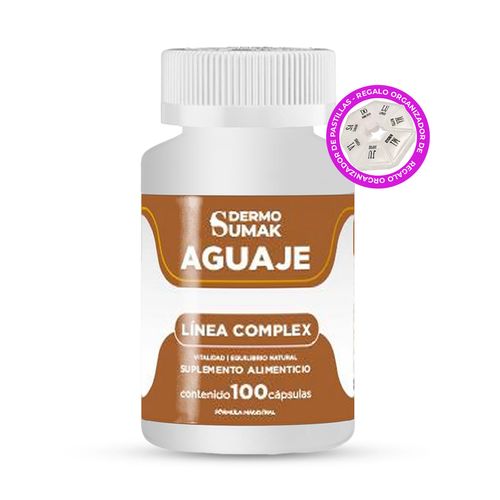 Aguaje Complex 400Mg  100 Cap  Dermo Sumak + Regalo Pastillero