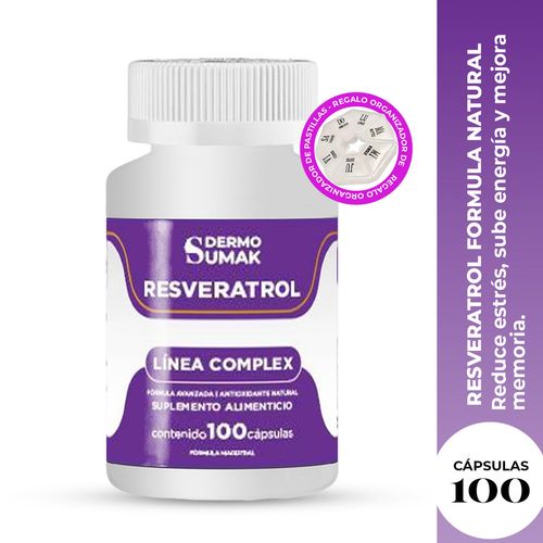 Resveratrol Complex 400Mg  100 Cap Dermo Sumak + Pastillero