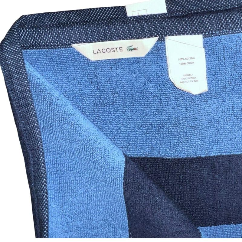 Toalla-de-Baño-Lacoste-100-Algodon---Azul-oscuro
