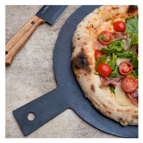 PLATO PARA PIZZA DE PIEDRA PIZARRA 42 CM WAYU