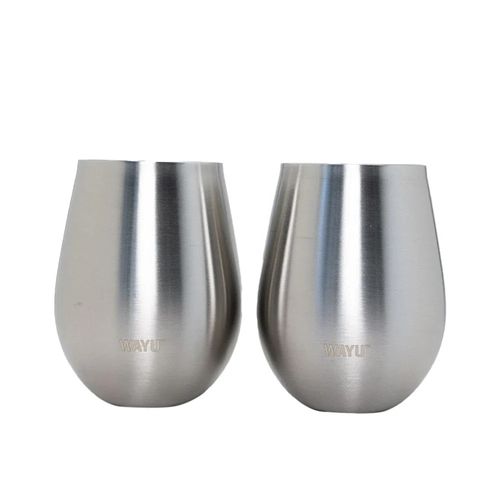 SET 2 VASOS COCKTAIL METALICOS 500 ML WAYU