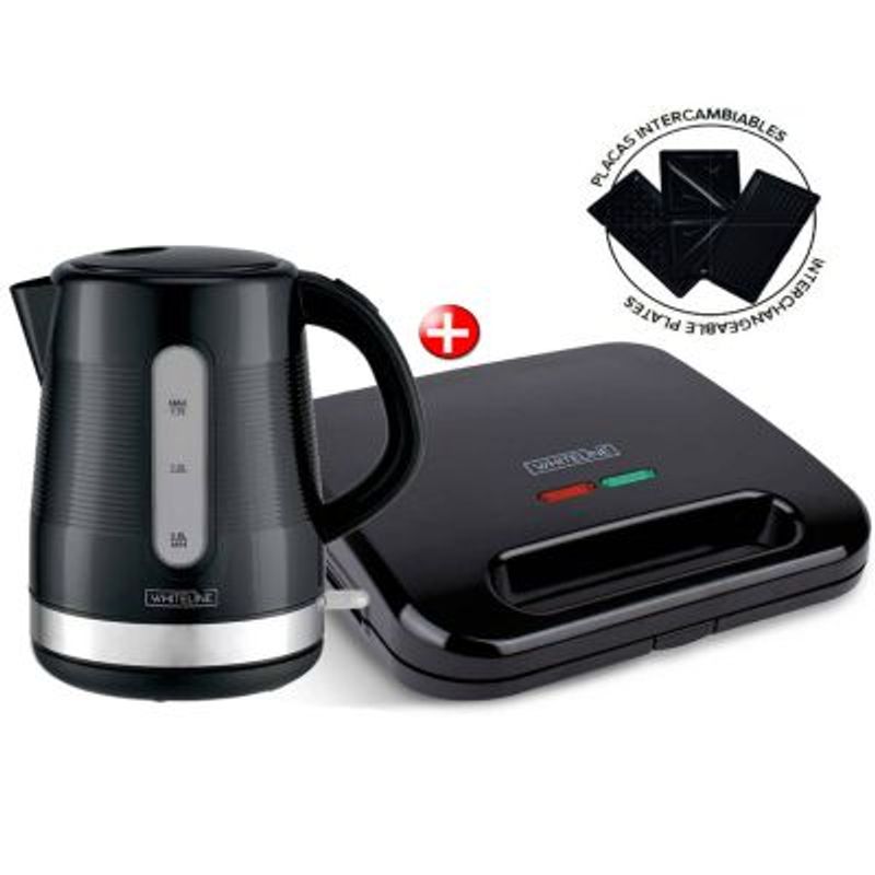 Combo-Whiteline-Sandwichera-Placas-Intercambiables-3-en-1---Hervidor