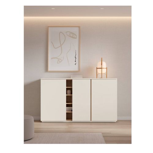 Aparador Moderno Ashley color Blanco 3 puertas TU MESITA