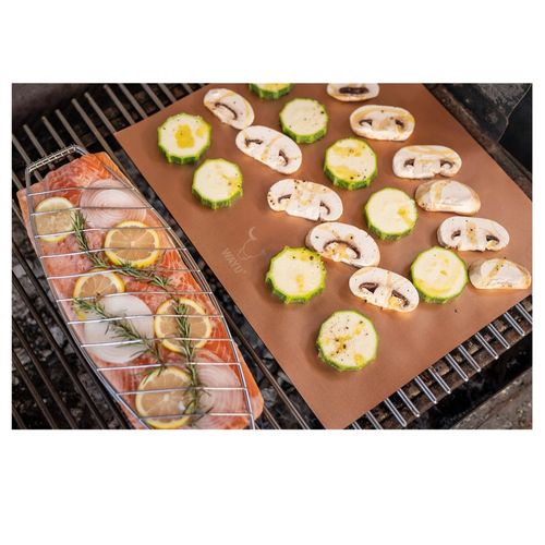 LAMINAS ANTIADHERENTES PARA PARRILLA 2 UN MAT BBQ WAYU