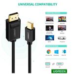 Cable-Mini-Displayport-a-Displayport-UGREEN-Pvc-Macho-15-Metros-4k