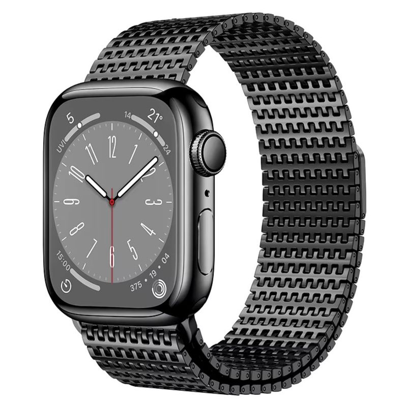 Correa-Milanese-Loop-Malla-de-Acero-Inoxidable-para-Apple-Watch-Negro-42-44-45-49mm