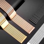 Correa-Milanese-Loop-Malla-de-Acero-Inoxidable-para-Apple-Watch-Negro-42-44-45-49mm