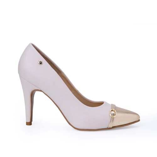 Zapato Stiletto Casual KATHE-2536 Hueso/Dorado Piazza