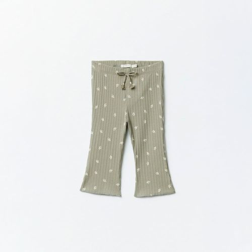 Legging Bebé Niña Sfera Jacquard Estrellitas Verde