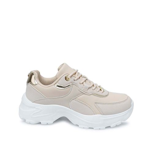 Zapatilla Casual VALE-2507 Vainilla/Oro Rosa ADV