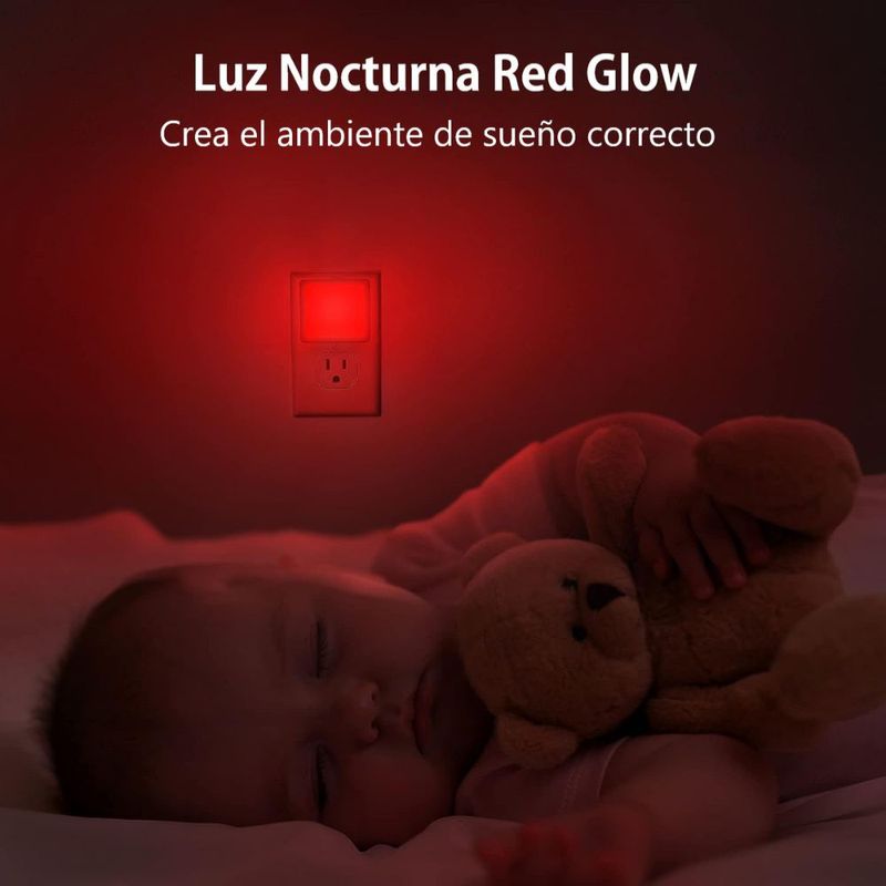 Luz-Roja-Nocturna-Evita-Miedos-Nocturnos-Bebes-y-Niños-Red-Glow