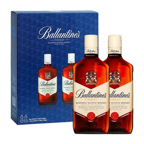 VAP WHISKY BALLANTINES FINEST 700ml x 02 BOTELLAS