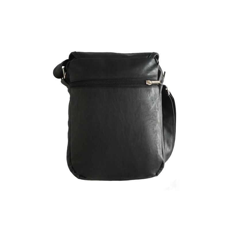 Morral-de-Negocios-Negro-Casual-Hombre-Portatablet-9pulg--23x19x5--Cuero-Liso