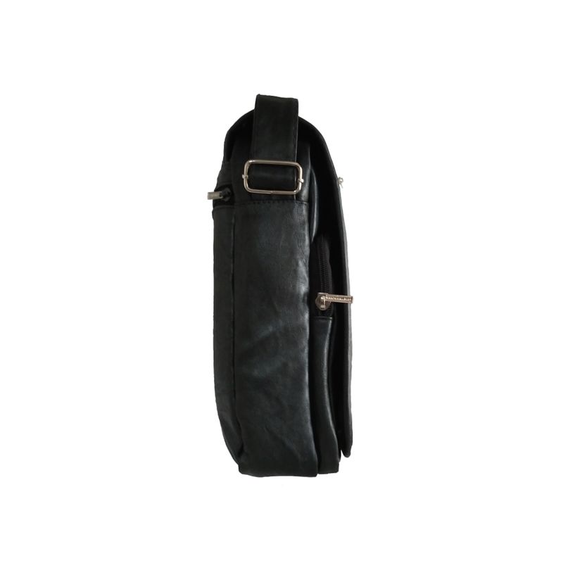 Morral-de-Negocios-Negro-Casual-Hombre-Portatablet-9pulg--23x19x5--Cuero-Liso