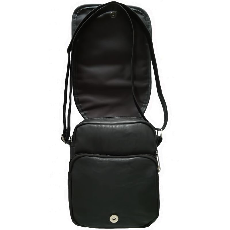 Morral-de-Negocios-Negro-Casual-Hombre-Portatablet-9pulg--23x19x5--Cuero-Liso