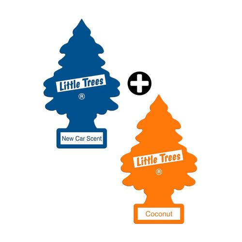 COMBO Ambientador Little Trees std New Car + Ambientador Little Trees Std Coconut