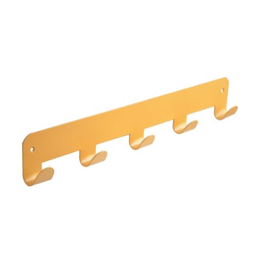 Perchero de Pared 5 Ganchos Amarillo Ducasse
