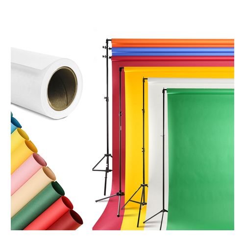 Fondos de cartulina 2.72x10 metros para estudio fotográficos - Blanco