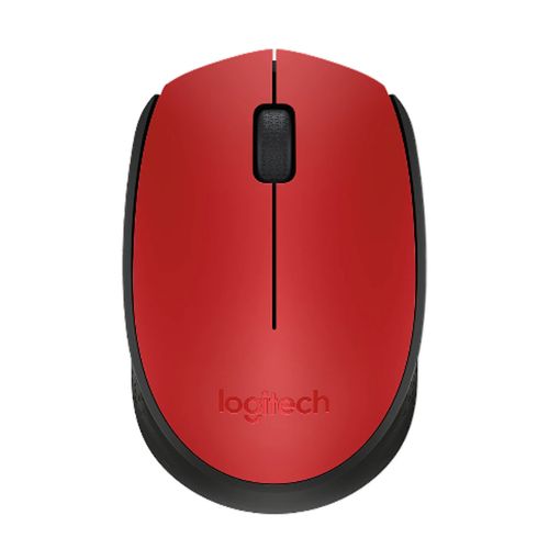 Mouse Logitech M170 Wireless Rojo Negro