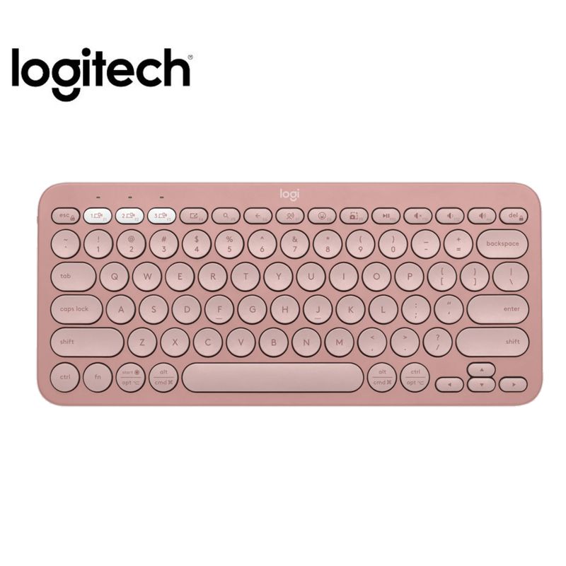 Teclado-Logitech-Pebble-2-K380s-Rosado-