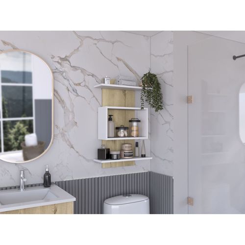 Repisa Organizadora Baño Massana -Duna/Blanco