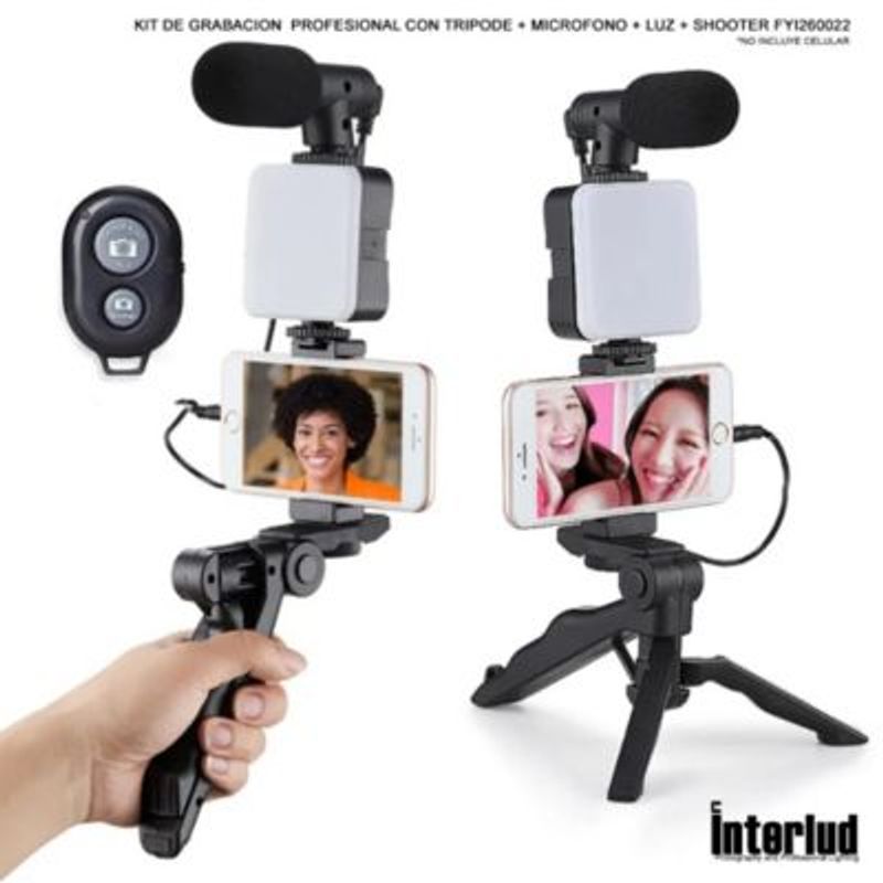 Kit-de-Grabacion-Tripode--Microfono--Luz-Shooter-Intelrud-FYI260022